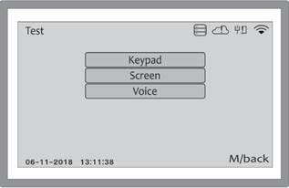 SETTING - TEST MENU