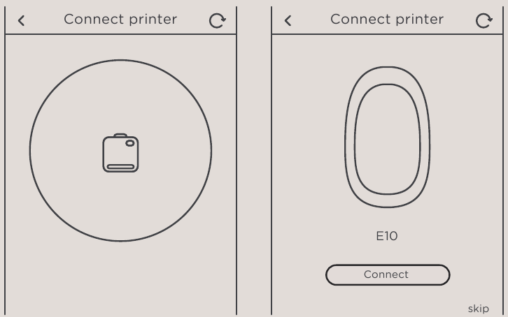 Verbinding maken met printer via app