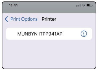 De printer verbinden met de iPhone - Stap 3