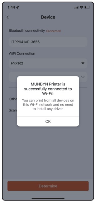 MUNBYN APP gebruiken - Stap 4