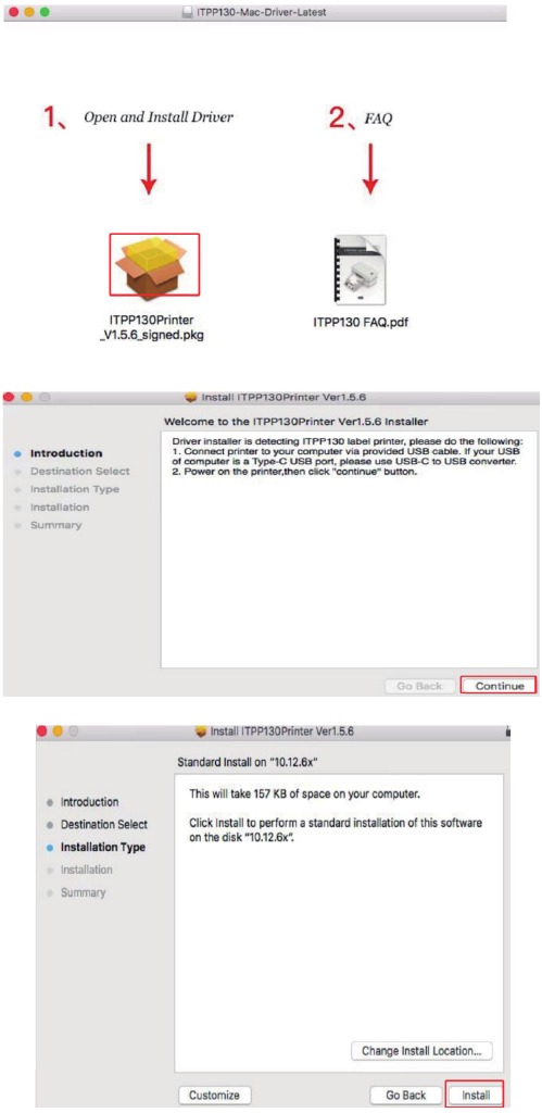 Mac-stuurprogramma installeren - Stap 2