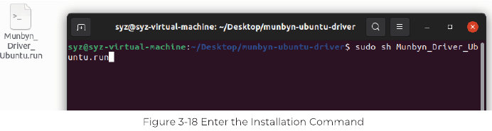 USB Linux-driverinstallatie - Stap 2