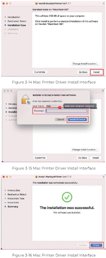 USB Mac-driverinstallatie - Stap 4