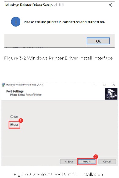 USB Windows-driverinstallatie - Stap 2