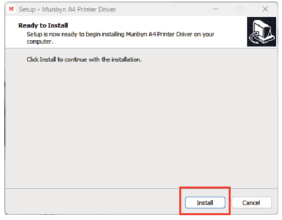 Het stuurprogramma voor Windows-pc installeren - Stap 1