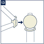Magnetische clips in een gesp steken