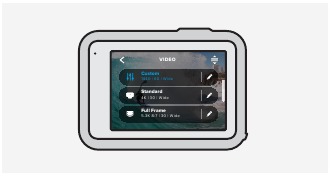GoPro HERO11 voorinstellingen