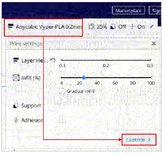 Parameters aanpassen