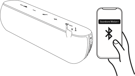 Uw Soundcore Motion+ gebruiken - Bluetooth-modus - Stap 1