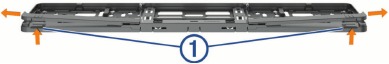 Installing Unit at Top of License Plate - Step 1