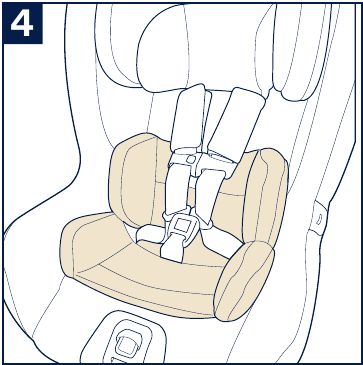 De babyinzet installeren - Stap 4