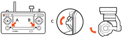 BEDIENING VAN DE GIMBAL-CAMERAHELLING