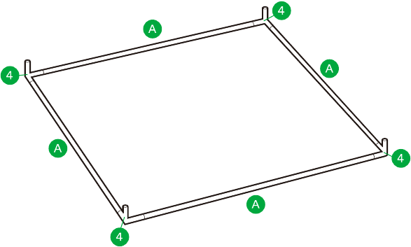 TENT OPZETTEN - STAP 1
