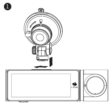 Installatie van de camera aan de voorkant - Stap 1