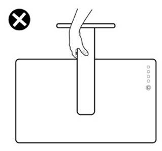 De monitor hanteren en verplaatsen - Stap 3