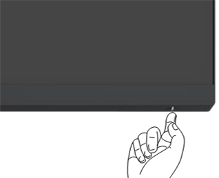 De monitor inschakelen