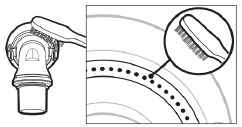 De F20-connector reinigen