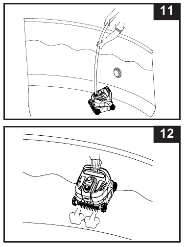 REINIGING VAN HET VUILNET - Stap 1
