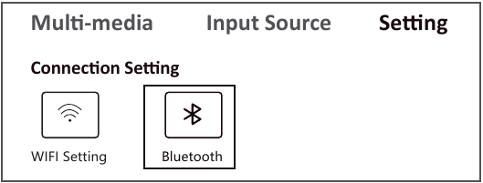 Bluetooth-verbinding - Stap 1