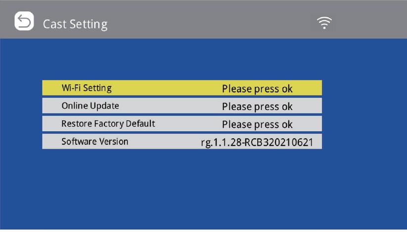 MULTISCREEN-VERBINDINGEN - Cast-instelling