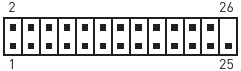 JLPT1 Parallelle Poort Connector