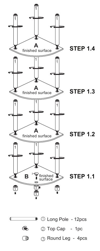 Montage-instructies - Stap 1