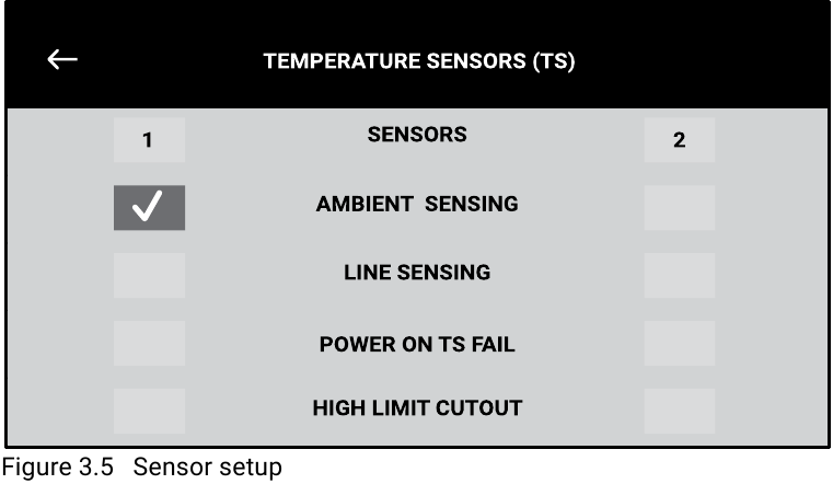 Sensorinstelling