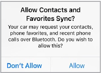 Contacten toestaan om te synchroniseren voor telefoonkoppeling