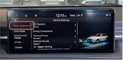 HET GEAVANCEERDE RIJHULPSYSTEEM INSTELLEN - Stap 2