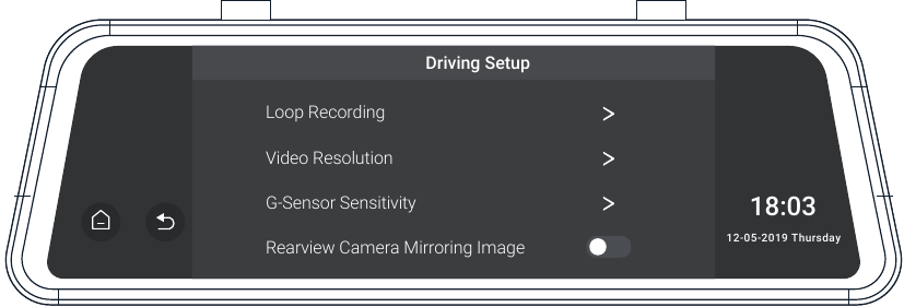 Basishandelingen - Rij-instellingen