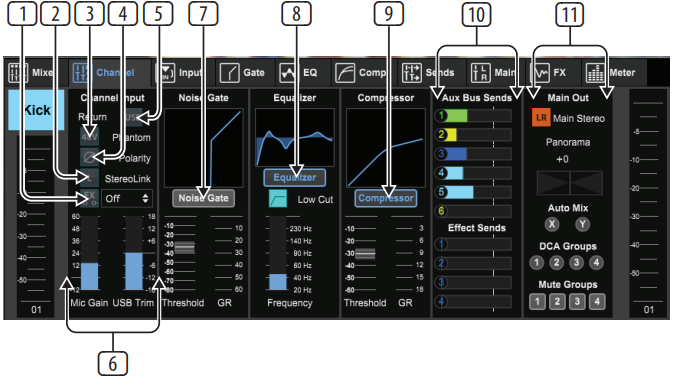 M AIR Edit voor pc - Tabblad Kanaal