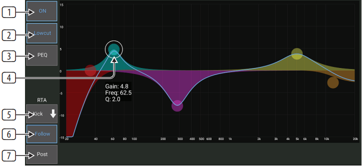 M AIR voor Android - EQ