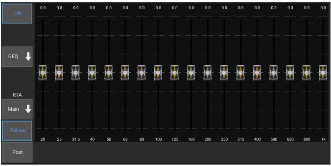 M AIR voor Android - Grafische EQ