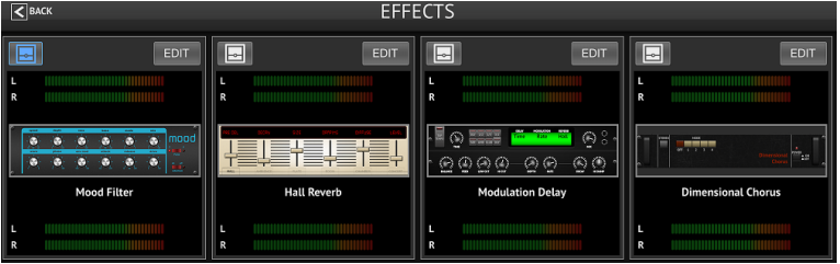 M AIR for iPad - Effecten