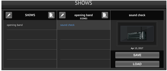 M AIR for iPad - Shows