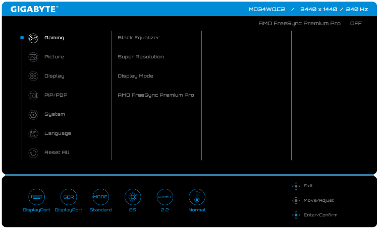 De apparaatinstellingen configureren - Gaminginstellingen