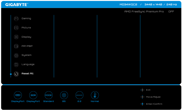 De apparaatinstellingen configureren - Alles resetten