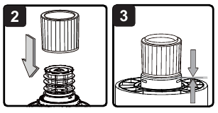 CARTRIDGEFILTER INSTALLEREN - Stap 1