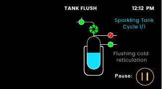 Tank spoelen - Stap 2