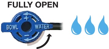 FIJNAFSTELLING VAN HET WATERNIVEAU IN DE POT - WATERNIVEAU AANPASSEN