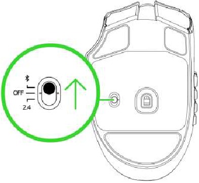 Verbinden via Bluetooth-modus - Stap 1