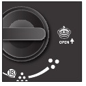 maalstandknop open