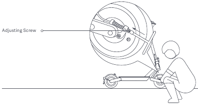 De mechanische rem afstellen