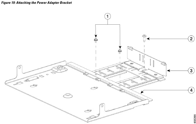 De adapterbeugel bevestigen - Stap 2