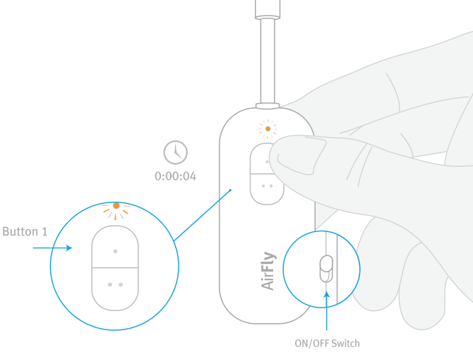 AirFIy Duo koppelen met AirPods - Stap 2