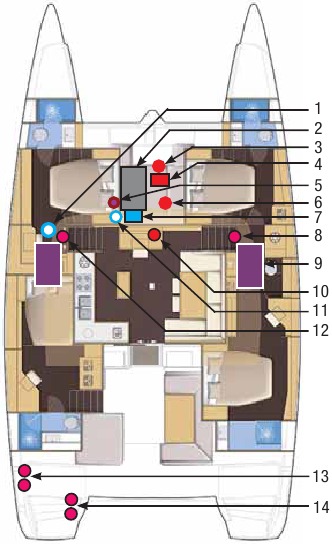 Locatie van accuschakelaars & apparaten - Deel 2