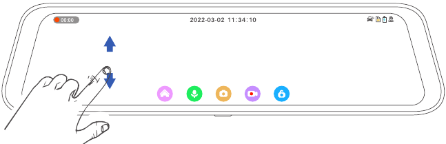 Gebaren in de opname-interface - Stap 2