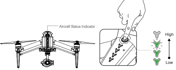 Stappen om de drone in te schakelen