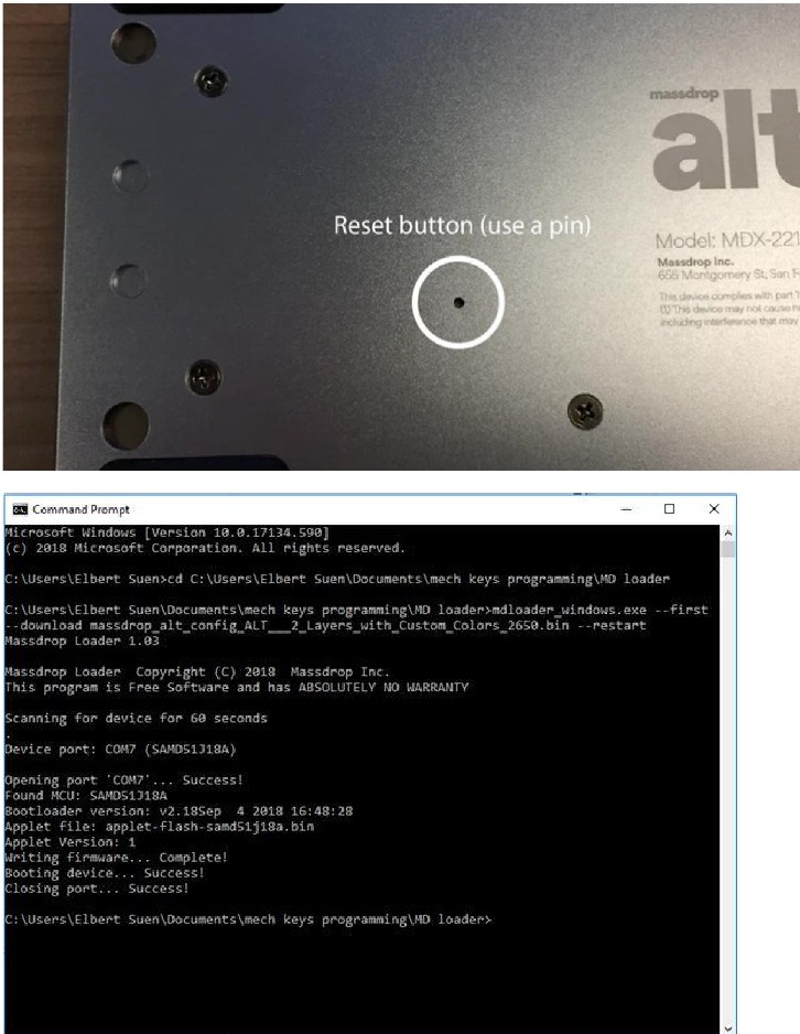 Om uw toetsenbord te flashen - Stap 2