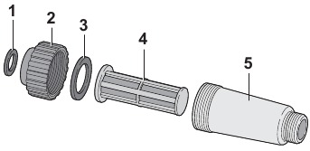 Het waterfilter reinigen